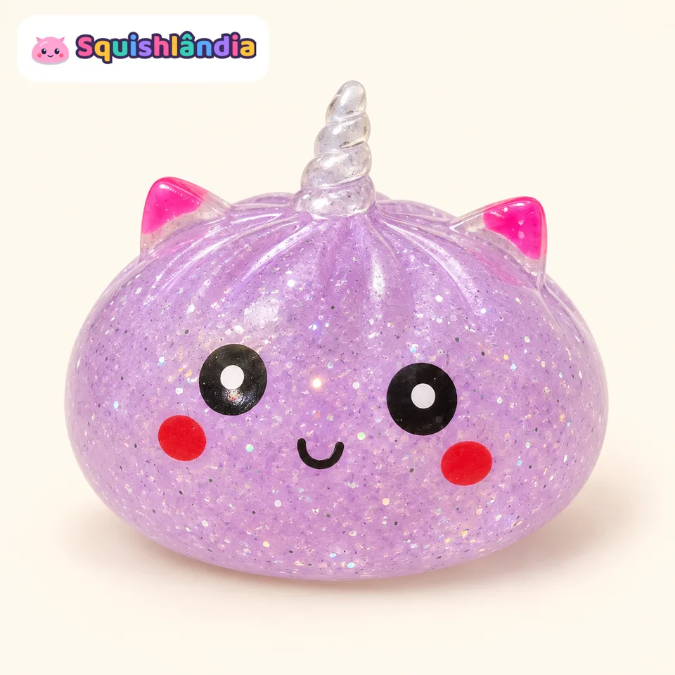 Bao Unicórnio Glitter Lilás